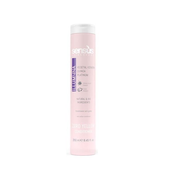 Sensus Illumyna Zero Yellow Conditioner 250ml - (μαλακτική κρέμα εξουδετέρωσης των κίτρινων τόνων) - Image 1