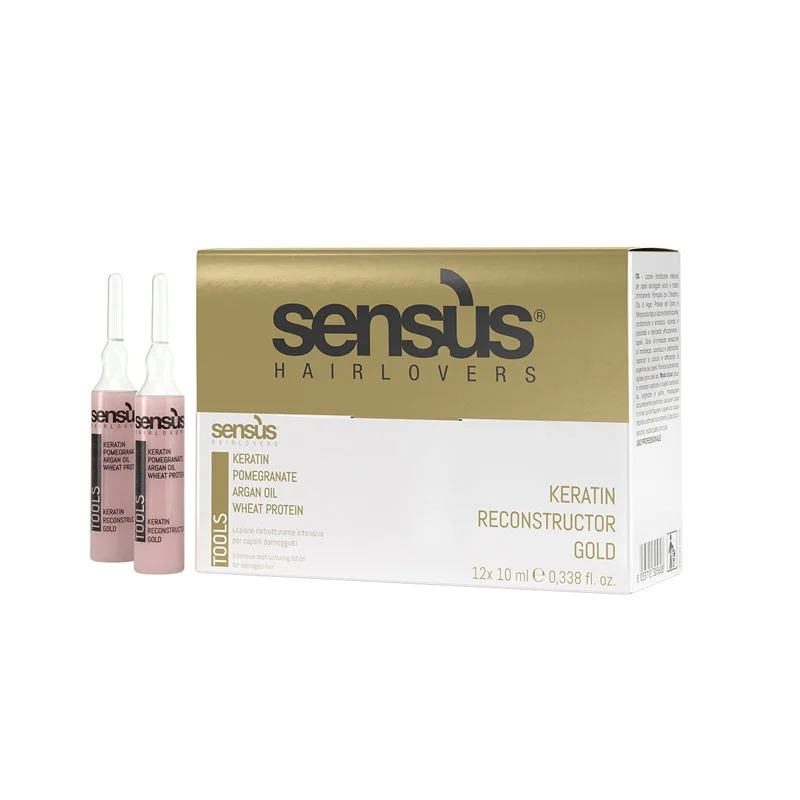Sensus Keratin Reconstructor Gold 12x10ml - (λοσιόν άμεσης επανόρθωσης) - Image 1