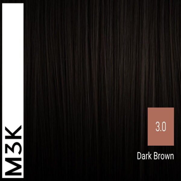 Sensus M3K Permanent Hair Color 3.0 Dark Brown 100ml - (μόνιμη βαφή καστανό σκούρο) - Image 2