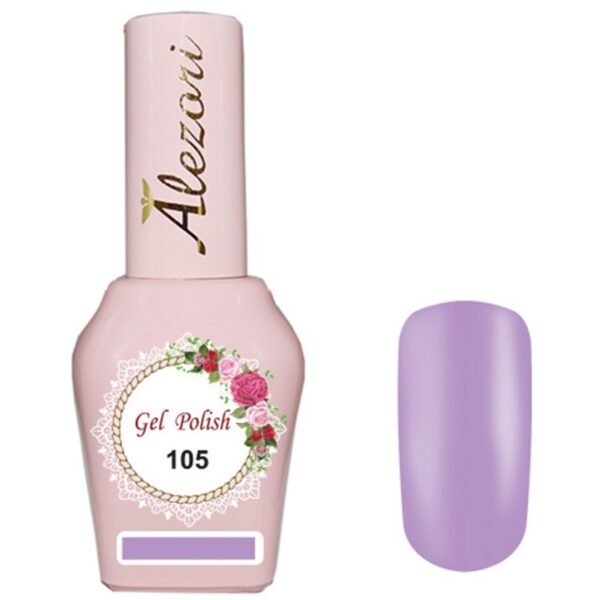 Alezori Professional Gel Nail Polish 105 Violet Purple 15ml - Image 1