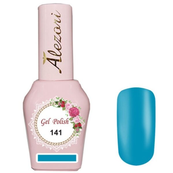 Alezori Professional Gel Nail Polish 141 Τurquoise15ml - Image 1