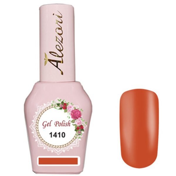Alezori Professional Gel Nail Polish 1410 Orange 15ml - Image 1