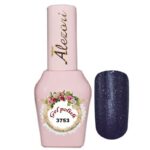 Alezori Professional Gel Nail Polish 3753 Glitter Blue Black 15ml