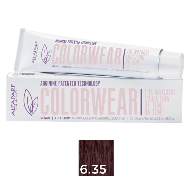 alfaparf-color-wear-635-dark-golden-mahogany-blonde-60ml Alfaparf Color Wear 6.35 Dark Golden Mahogany Blonde 60ml - ξανθό σκούρο ντορέ μαόνι - Image 1
