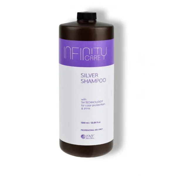 Infinity Care Silver Shampoo 1000ml - (επαγγελματικό silver σαμπουάν για ξανθά μαλλιά σε ψυχρούς τόνους) - Image 1