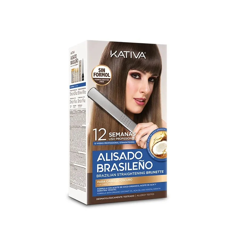 kativa alisado brasileno straitening brunette kit
