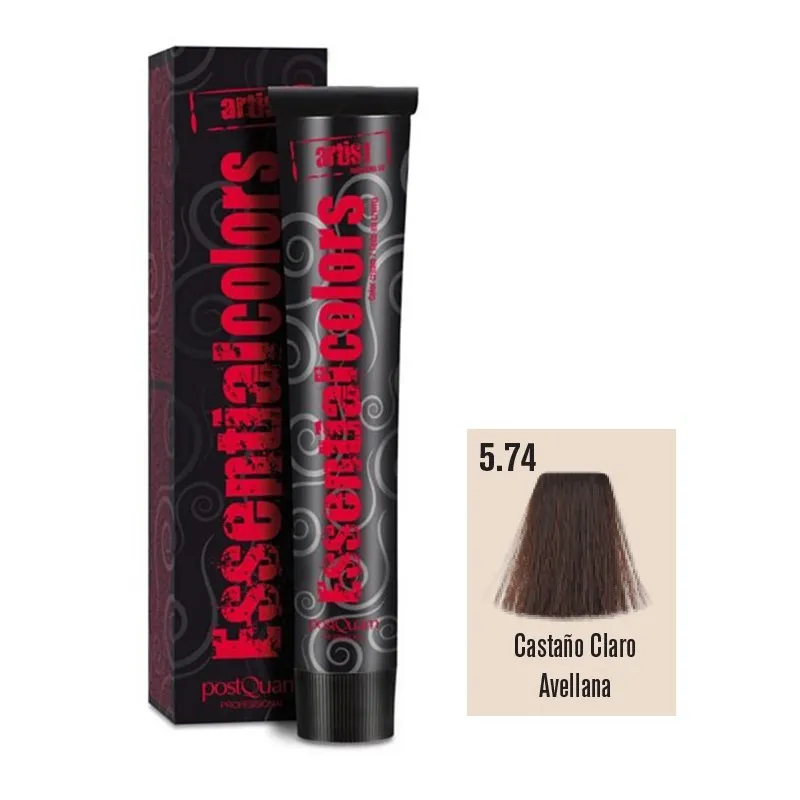 Postquam Professional Hairdressing Color 5.74 Light Brown Hazelnut 60ml - Image 1