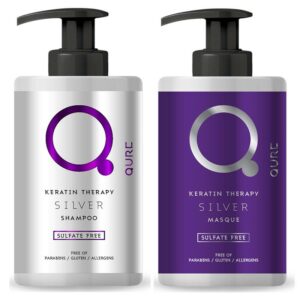 Silver Keratin Therapy Bundle Shampoo and Masque