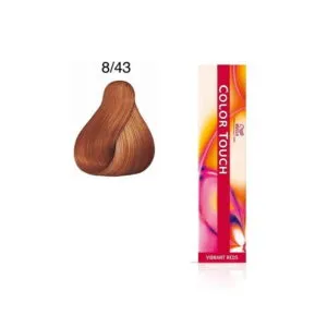 Wella Color Touch Vibrant Reds 8/43 Ξανθό Ανοιχτό Κόκκινο Χρυσό 60ml
