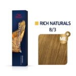 Wella Koleston Perfect Me+ Rich Naturals 8/3 60ml - (ξανθό ανοιχτό χρυσό)