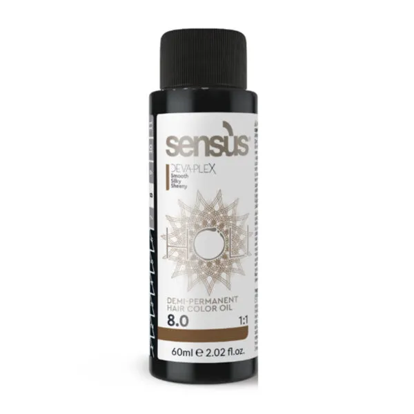 Holi-8.0 Ημι-Μόνιμη Βαφή - Light Natural Blonde- Φυσικό Ξανθό Ανοιχτό 60ml - Sensus - Image 1