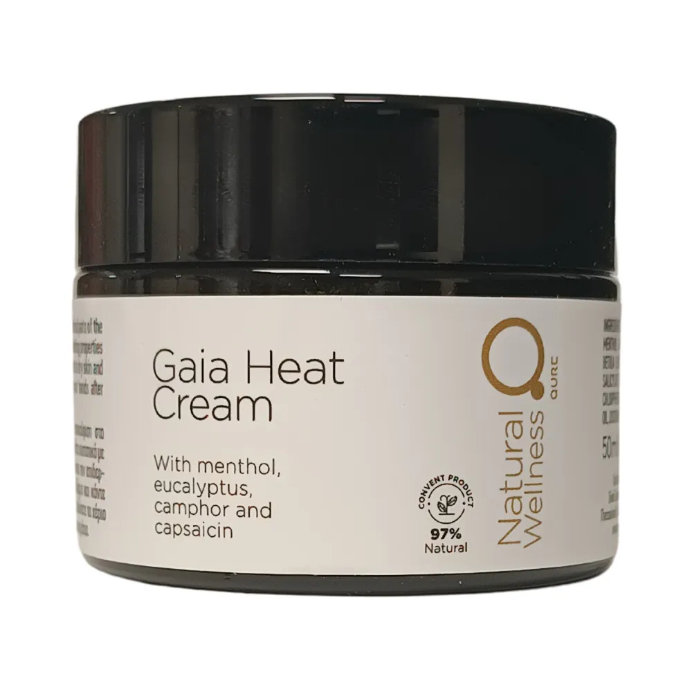 Gaia Heat Cream jar Natural Wellness
