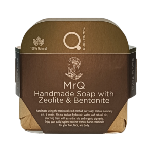 MrQ Handmade Soap with Zeolite and Bentonite 90-110g - Χειροποίητο Σαπούνι με Ζεόλιθο και Μπετονίτη