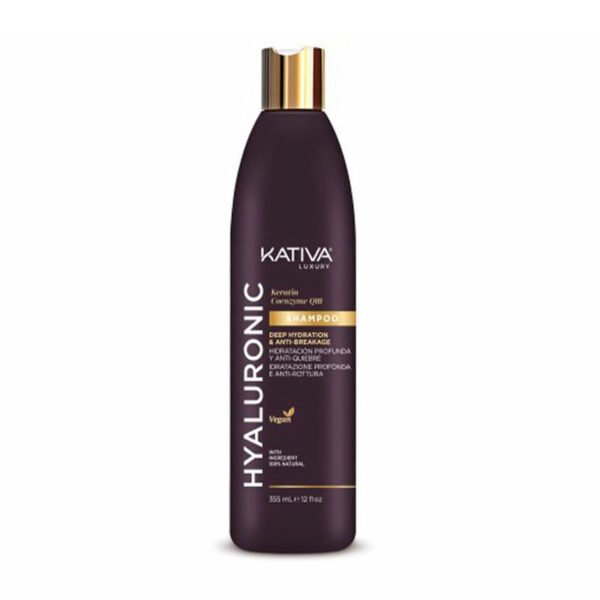 Kativa Hyaluronic Coenzyme Q10 Shampoo 355ml - (σαμπουάν αναδόμησης/θρέψης για όλους τους τύπους μαλλιών) - Image 1