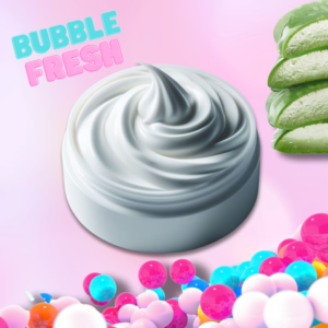 Qure Body Cream Bubble Fresh with aloe vera extract and bubble gum parfum
