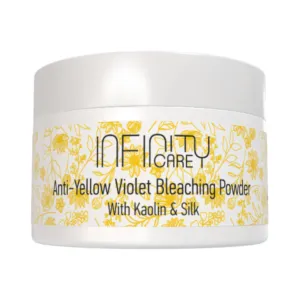 Anti-Yellow Violet Bleaching Powder 50g With Kaolin & Silk - Infinity Care