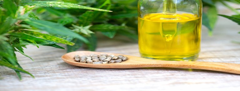 Hemp oil bottle cannabis oil extracts in jar