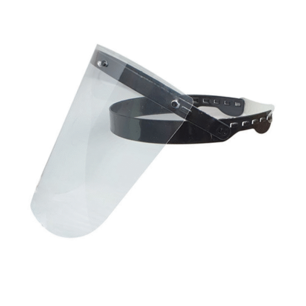 Be Safe Face Shield Black - (μάσκα προσωπίδα με διαφανή ζελατίνα) - Image 1