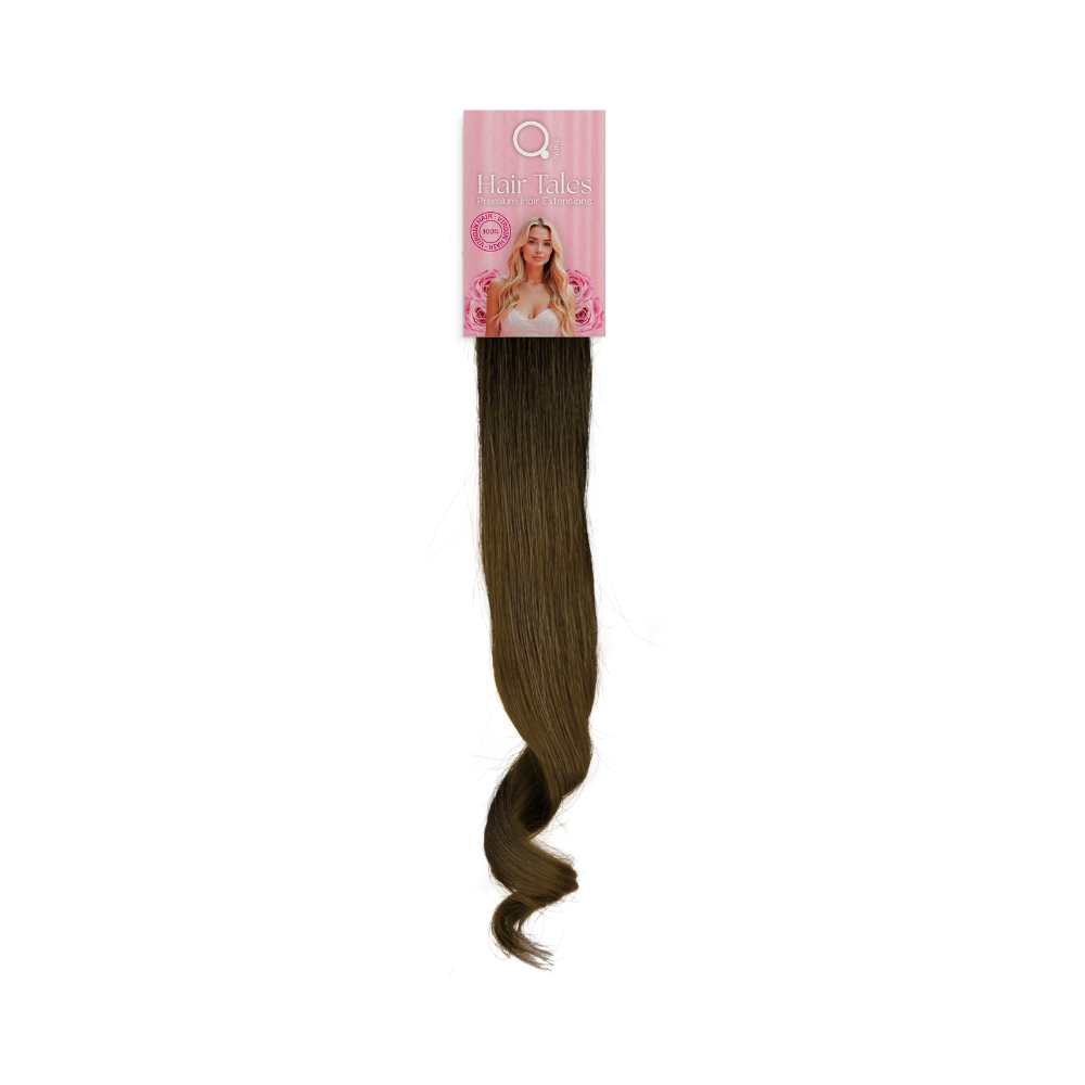 Hair-Tales-Tape-Extensions-_2T8B Tape Extensions 2T8B – Natural Brown Beige 100% Virgin Hair 47cm Hair Tales by Qure - Τρέσες από φυσικό μαλλί σε απόχρωση Φυσικό Καστανό Μπεζ - Image 1
