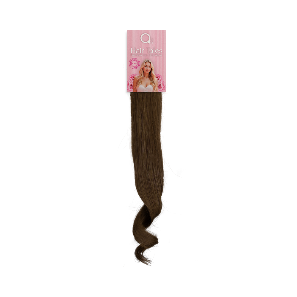 Hair-Tales-Tape-Extensions-_4 Tape Extensions 4 – Medium Brown 100% Virgin Hair 47cm Hair Tales by Qure - Τρέσες από φυσικό μαλλί σε απόχρωση Μεσαίο Καστανό - Image 1