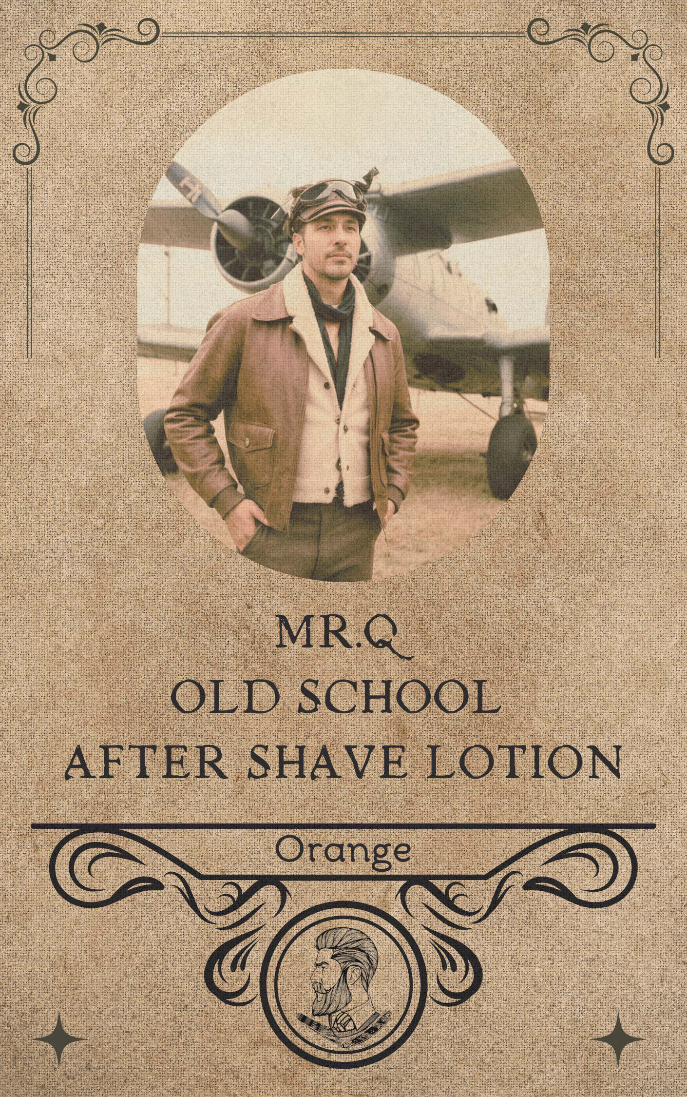 Mr.Q Old School After Shave Lotion 200ml Orange
