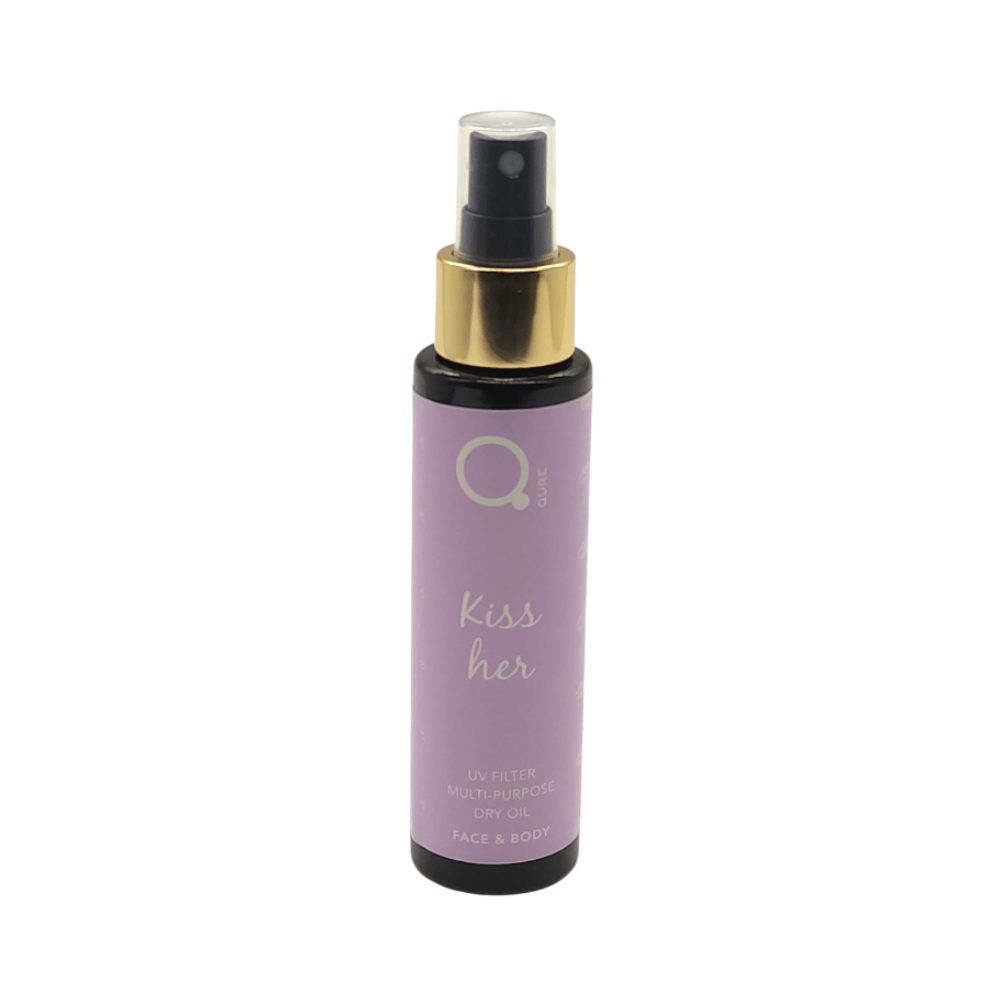 kiss-Her Qure Dry Oil Kiss Her 100ml - (New Series - ξηρό έλαιο για σώμα, πρόσωπο και μαλλιά) - Image 1