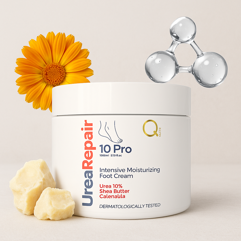 urea 1000ml with silk background with flower