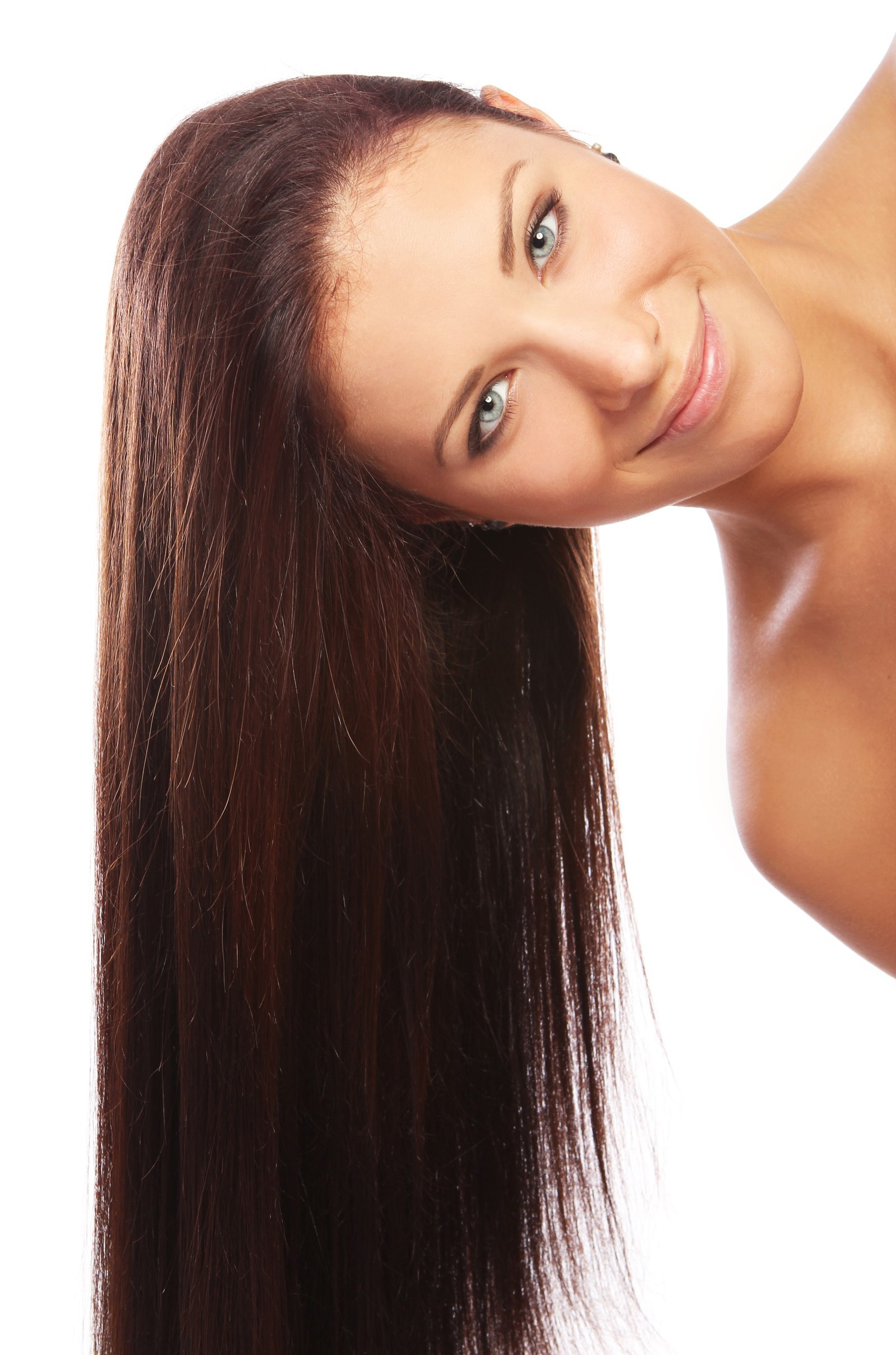 Cannabis Sheer Therapy Hemp Oil and Keratin Complex - hair model