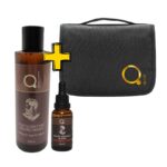 Invigorating Beard Wash 200ml και Beard & Face & (DryOil) Growth Blend Sandalwood Kashmir 30ml Bundle και Δώρο Μαύρο Νεσεσέρ από την Qure