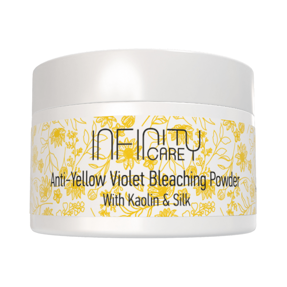 5213002260654 Anti-Yellow Violet Bleaching Powder 50g With Kaolin & Silk - Infinity Care