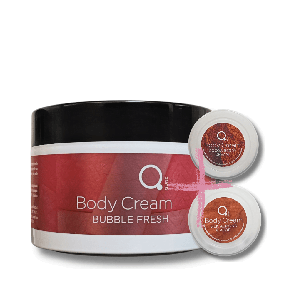 5213002260302 Body Cream Bubble Fresh 500mland-Body-Cream-Silk-Almond-and-Aloe-50ml-and-Body-Cream-Cocoa-Berry-Cream-50ml
