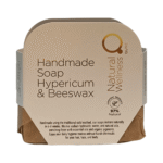 Handmade Soap Hypericum & Beeswax 90-110g - Χειροποίητο Σαπούνι με Υπερικό και Μελισσοκέρι 1Handmade Soap Hypericum & Beeswax 90-110g - Χειροποίητο Σαπούνι με Υπερικό και Μελισσοκέρι 2Front view of Handmade Soap with Zeolite and Bentonite 90-110g for deep skin cleansing and detoxification