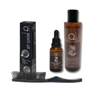 Invigorating Beard Wash 200ml Beard Face DryOil Growth Blend Sandalwood Kashmir 30ml Let Loose Beard Brush