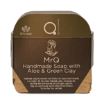 Handmade Soap Aloe and Green Clay 90-110g by MrQ - Ανδρικό Χειροποίητο Σαπούνι με Αλόη και Πράσινη Άργιλο από 100% Φυσικά Συστατικά