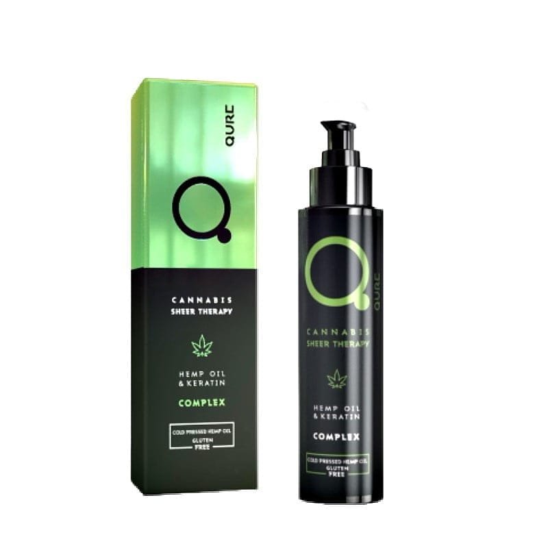 Cannabis Sheer Therapy Hemp Oil and Keratin Complex 100ml by Qure - Ορός Φροντίδας Μαλλιών Με Έλαιο Κάνναβης Και ΚερατίνηςYoung and beautiful woman with long hairs