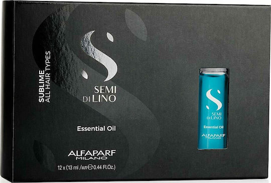 Alfaparf Semi di Lino Essential Oil – 12 × 13 mlαγωγή που μεταμορφώνει θαμπά, τραχιά ή άτονα μαλλιά σε μόλις 60 δευτερόλεπτα